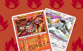 Baralho Arceus ex e Heatran (Luz Triunfante)