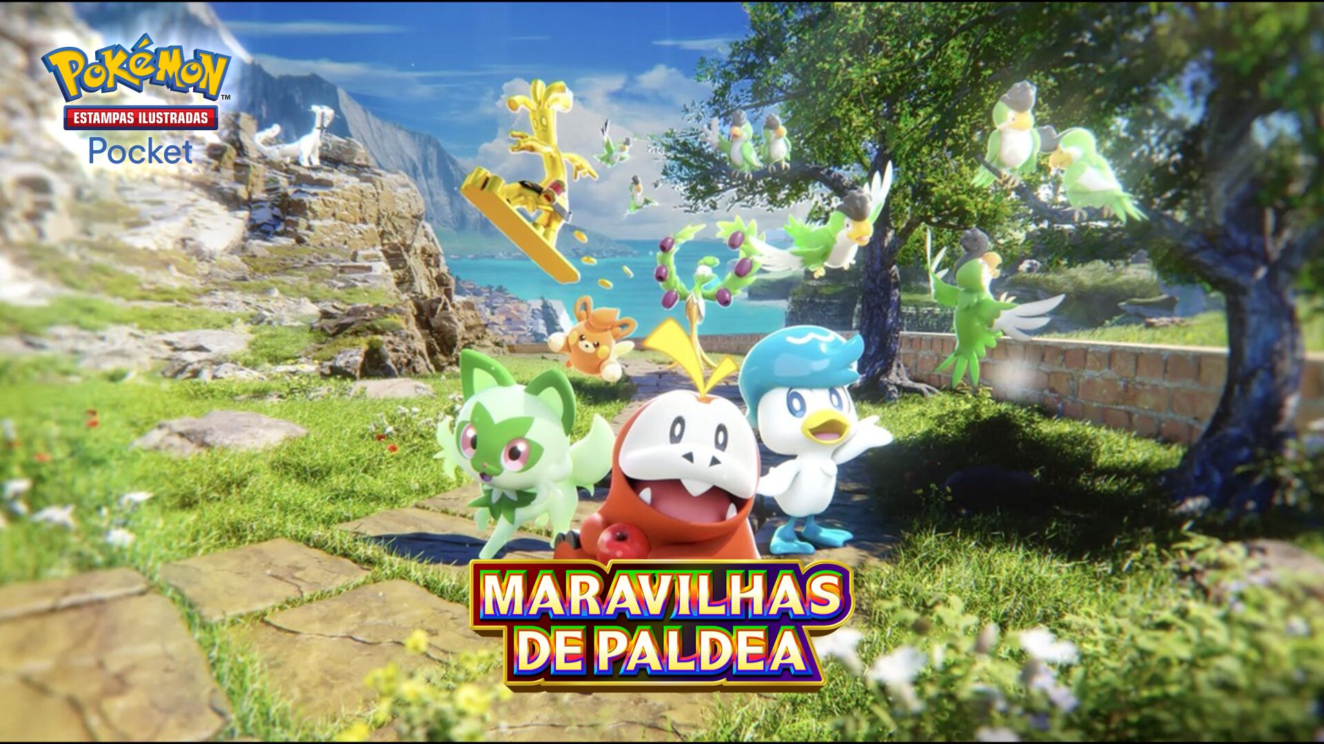 Nova expansão de cartas Pokémon TCG Pocket – Maravilhas de Paldea
