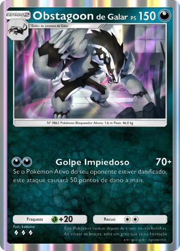 B2-100 Obstagoon de Galar